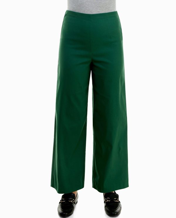 Immymart STRETCH ZIPPER BACK WIDE LEG PANT